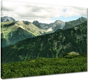 Vászonkép 50x40 Tátra Lengyel hegyek Kilátás
