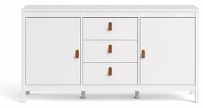 Tvilum Fehér tálalószekrény 3 fiókkal SALOMO