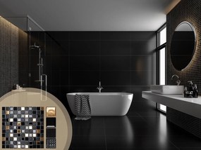 Mozaik dekorcsempe  322155 Black Gold