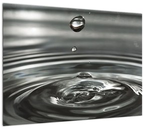 Egy vízcsepp képe (üvegen) (70x50 cm)