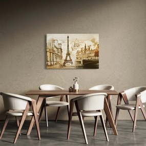 Kép - Párizsi műemlékek (90x60 cm)