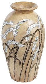 Terrakotta Dekor váza 54 Bézs SINAMAR Beliani