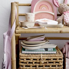 Natúr színű bambusz gyerek könyvespolc 66x105 cm Zep – Bloomingville Mini