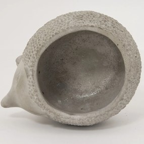 Cyrus design szürke süni formájú virágtartó kaspó 8,5x18,5x14cm