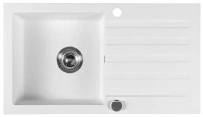 Sapho - konyhai mosogató 78x44 cm gránit/fehér