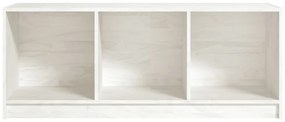 fehér tömör fenyőfa TV-szekrény 104 x 33 x 41 cm