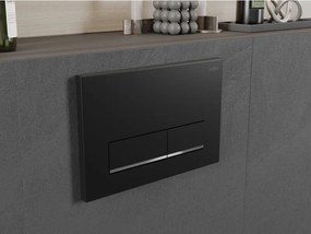 Mexen Fenix ​​​​12, öblítő gomb Mexen modulhoz, fekete matt-króm, 601203