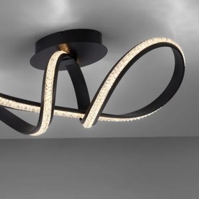 JUST LIGHT. 8475-18 - LED Dimmelhető felületre szerelhető csillár BRILLA LED/29W/230V fekete