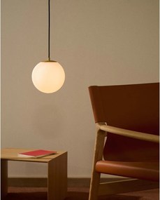 Fehér-aranyszínű függőlámpa üveg búrával ø 10 cm Brisia – Kave Home