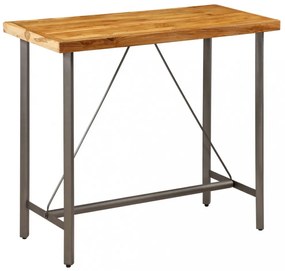 tömör újrahasznosított tíkfa bárasztal 120x58x106 cm