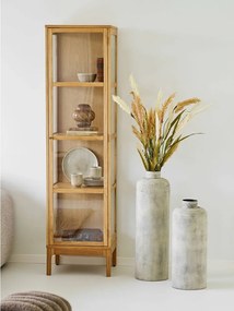 Krémszínű fém magas váza (magasság 60,5 cm) Hou – House Nordic