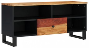 tömör akácfa és szerelt fa TV-szekrény 100 x 33 x 46 cm