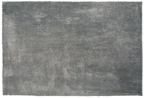 Világosszürke hosszú szálú szőnyeg 140 x 200 cm EVREN Beliani