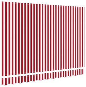 Napernyő Csere Anyag 3.5x2 m Vázhoz Piros és Fehér