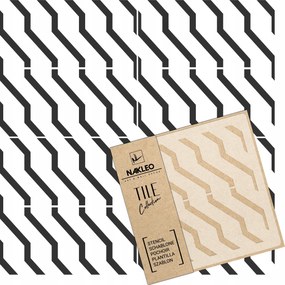 FestĆsablon Csempe CsempĂ©k Többször felhasznĂĄlhatĂł 15x15cm Minta Geometria Canillo