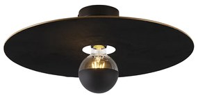 Mennyezeti lámpa fekete lapos árnyalatú fekete 45 cm - Combi