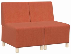 Karfa Nélküli Modularis Kanapé Egység 2 pcs Narancssárga