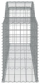 20 db íves horganyzott vas gabion kosár 300x50x80/100 cm