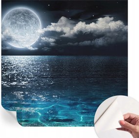 Öntapadós Dekoratív Fotótapéta Hálószobába Éjszakai tenger 250x250 cm