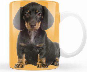 Kutyás bögre Tacskó kutya ajándék kütyü 330 ml