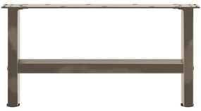 2 db natúr acél dohányzóasztal láb 60 x (30-31) cm acél