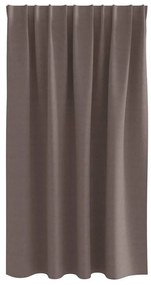 Függönyök függönyökkel 2 pcs sötétbarna 140x140cm Poliészter