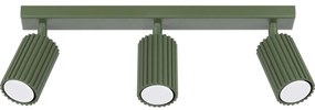 Sollux SL.1619 - Spotlámpa KARBON 3xGU10/10W/230V zöld