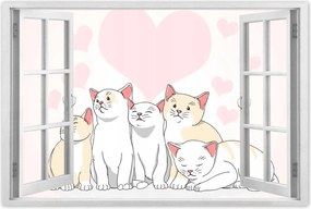 Poszterek 90x60 Cica Cicák