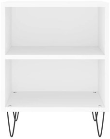 vidaXL 2 db fehér szerelt fa éjjeliszekrény 40 x 30 x 50 cm