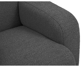 Sötétszürke buklé sarokkanapé (variálható-L alakú) Molino – Micadoni Home