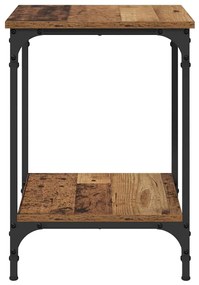 vidaXL Dohányzóasztal Öreg fa 40 x 40 x 55 cm Faanyag