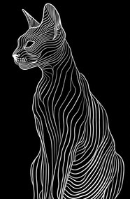 Poszter 53x81cm Minimális kontúr