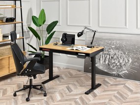 PC asztal Osto 120 (fekete tölgy + fekete). Akció -15%. 1109815