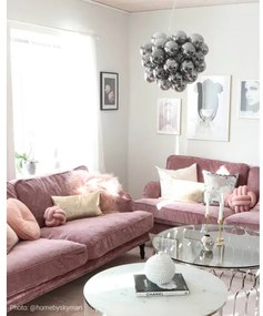 ByRydens 4200440-4505 - Csillár zsinóron GROSS 8xG9/4W/230V füstös/fekete