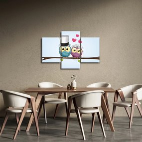 Kép - szerelmes baglyok (90x60 cm)