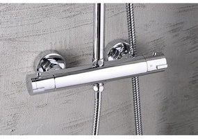 Aqualine - Zuhany készlet termosztatikus csappal LIGA fényezett króm