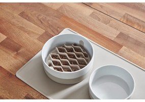 Porcelán tálka kutyáknak ø 17,5 cm Coppa Greige S/M – MiaCara