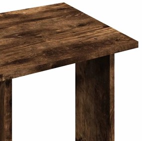 füstös tölgy szerelt fa ruhásszekrény kerékkel 102x38x110 cm
