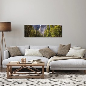 Kép - A Yosemite szikla alatt (órával) (90x30 cm)
