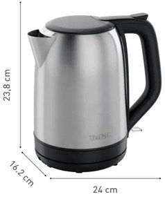 Tefal - Vízforraló SUBITO 1,7l 2400W/230V rozsdamentes/fekete
