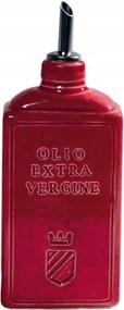 Oliera Lattina Rosso 300 ml Kerámia Olívaolaj palack, Olaszország