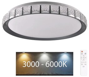 Polux LED Dimmelhető fürdőszobai mennyezeti lámpa NINA LED/72W/230V IP44 + távirányító SA2143