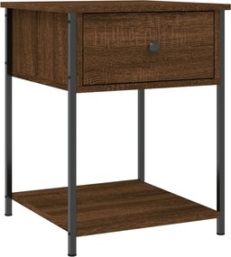 vidaXL barna tölgy színű szerelt fa éjjeliszekrény 44 x 45 x 58 cm