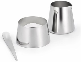 Tej- és cukortartó, kiskanállal - 2in1 - rozsdamentes acélból - Philippi