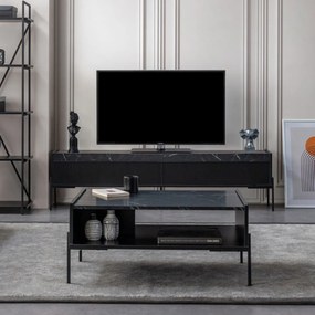 TV asztal Beskar Fekete