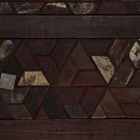 újrahasznosított tömör fa éjjeliszekrény 40 x 30 x 50 cm