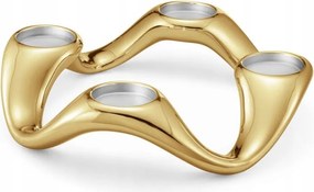Georg Jensen Cobra Négyágú gyertyatartó Arany