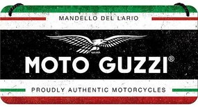 Fém tábla Moto Guzzi Italian, (20 x 10 cm)