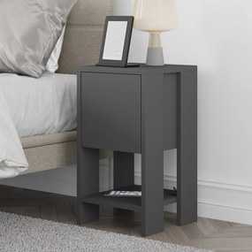 Éjjeliszekrény Ema - Anthracite, Anthracite