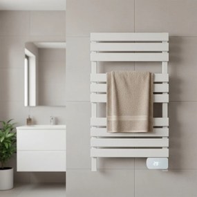 Elektromos törölközőszárító radiátor 450W fehér